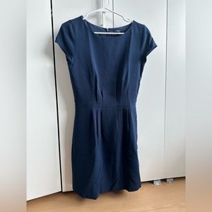 Madewell cap sleeve dress navy blue size 2